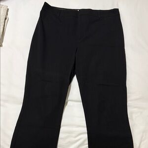 Anthropologie Straight-Leg Pants in Black